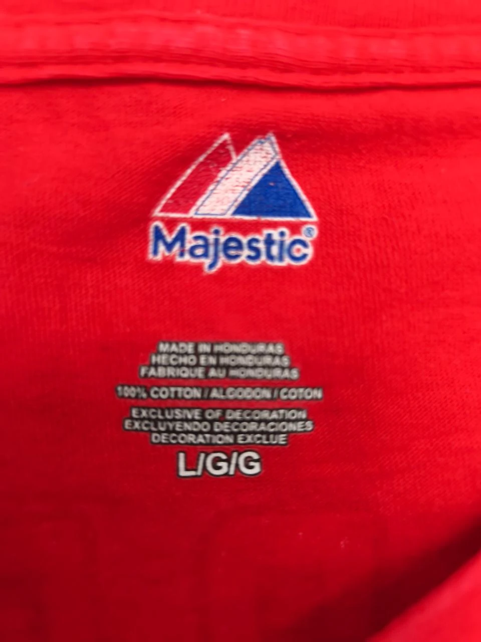 T-Shirt Majestic Washington Nationals Número 34 Harper Tamanho G – photo 2